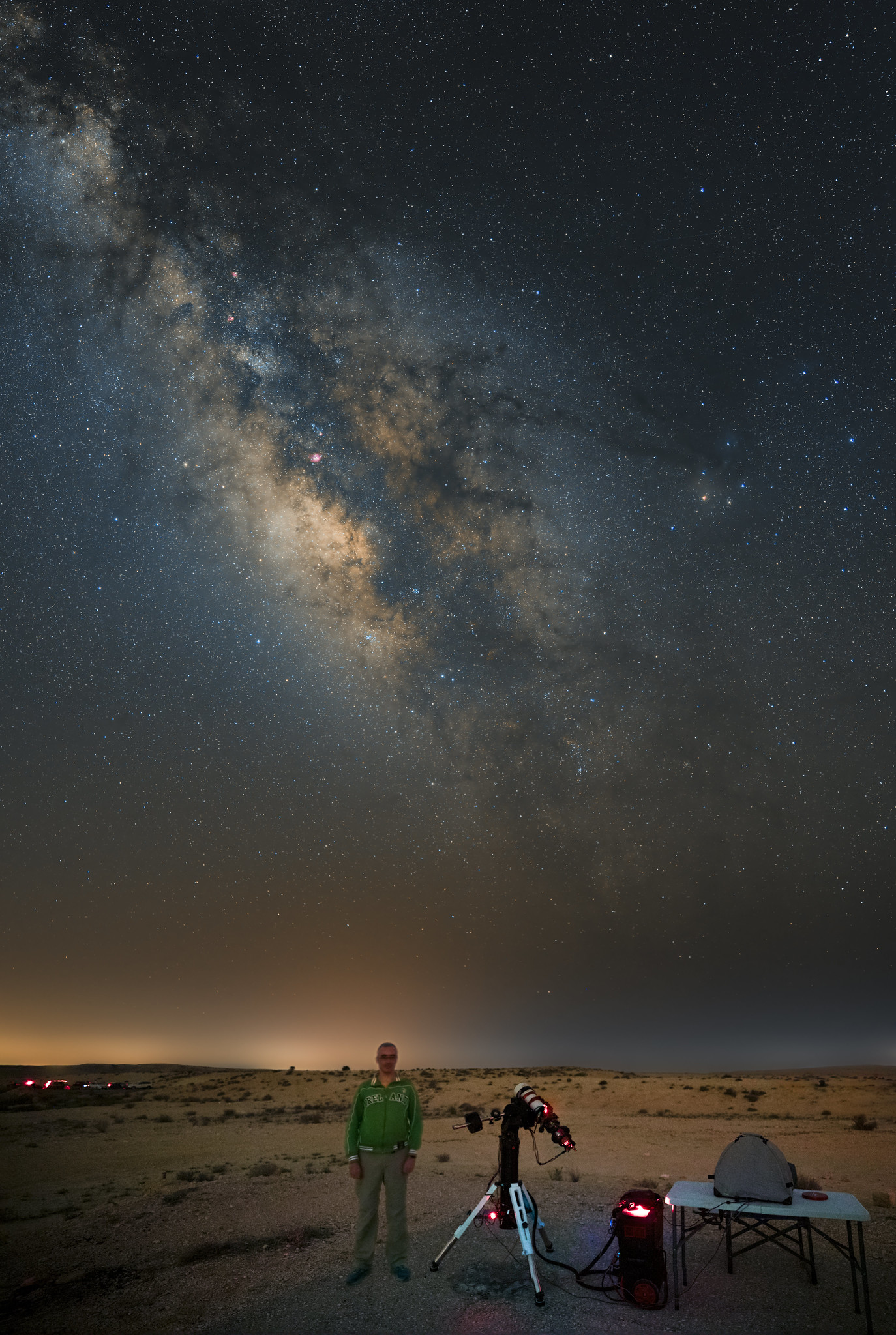 Michael Kalika under the Milky Way